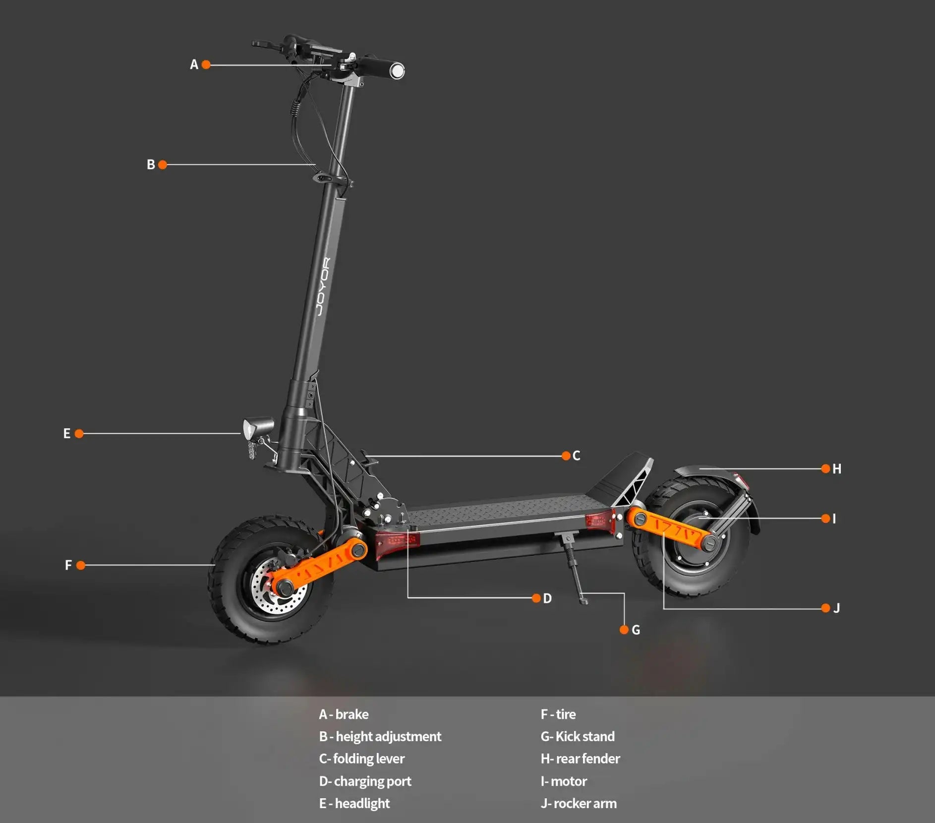 JOYOR S10-S-Z 2000W Dual Motor Off-Road E-Scooter