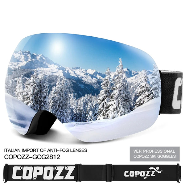 COPOZZ UV400 Anti-Fog Ski Goggles