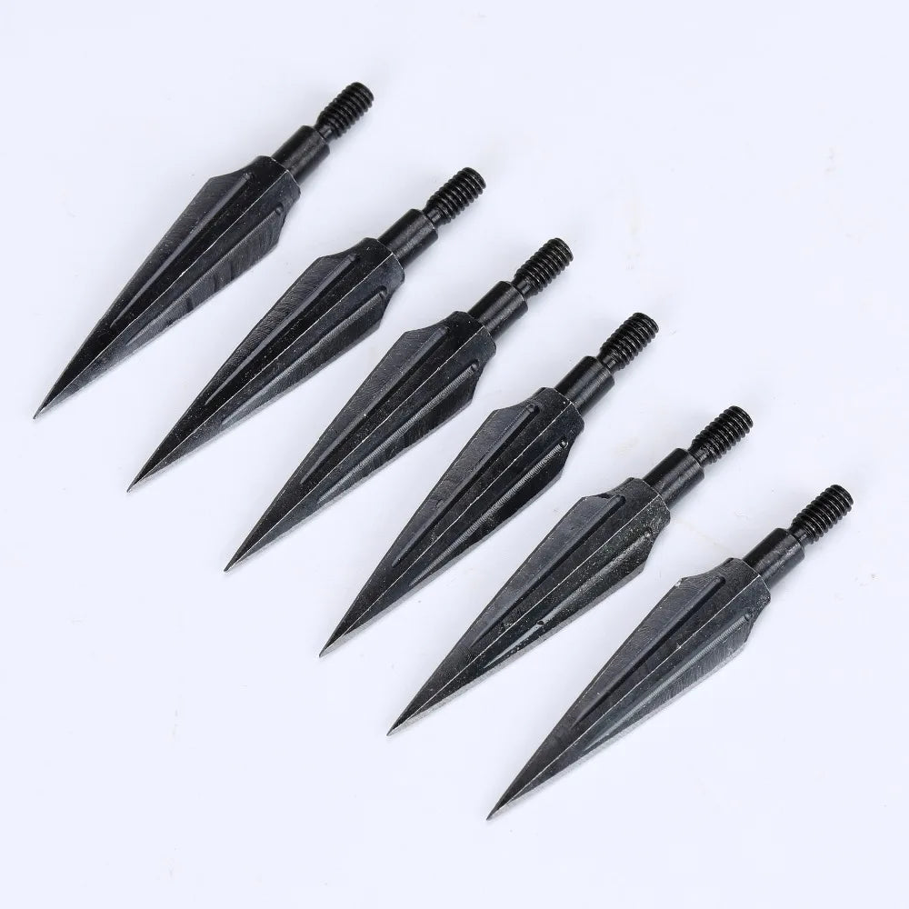 125/150gn High Carbon Steel Arrow Broadheads – 3/6/12pcs