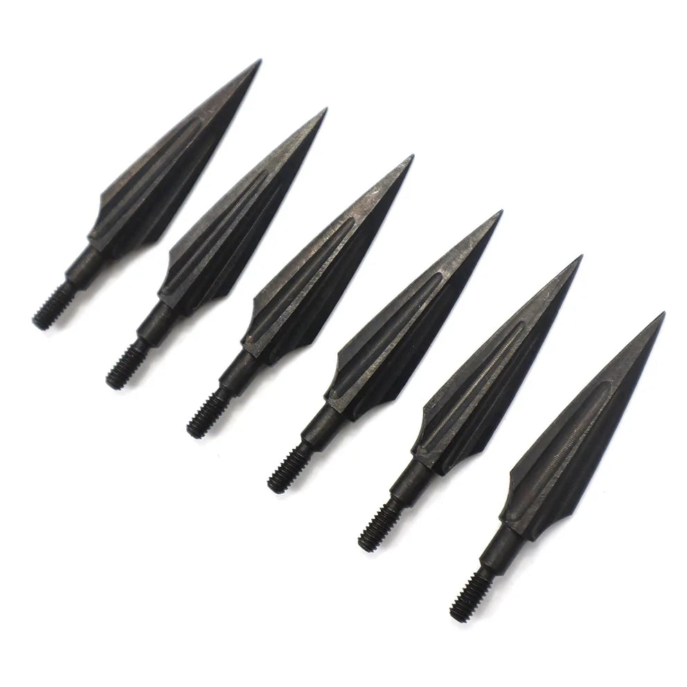 125/150gn High Carbon Steel Arrow Broadheads – 3/6/12pcs
