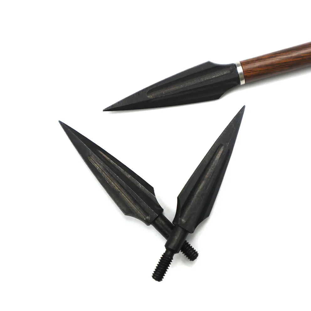 125/150gn High Carbon Steel Arrow Broadheads – 3/6/12pcs
