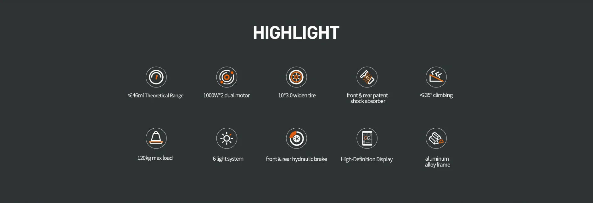 JOYOR S10-S-Z 2000W Dual Motor Off-Road E-Scooter