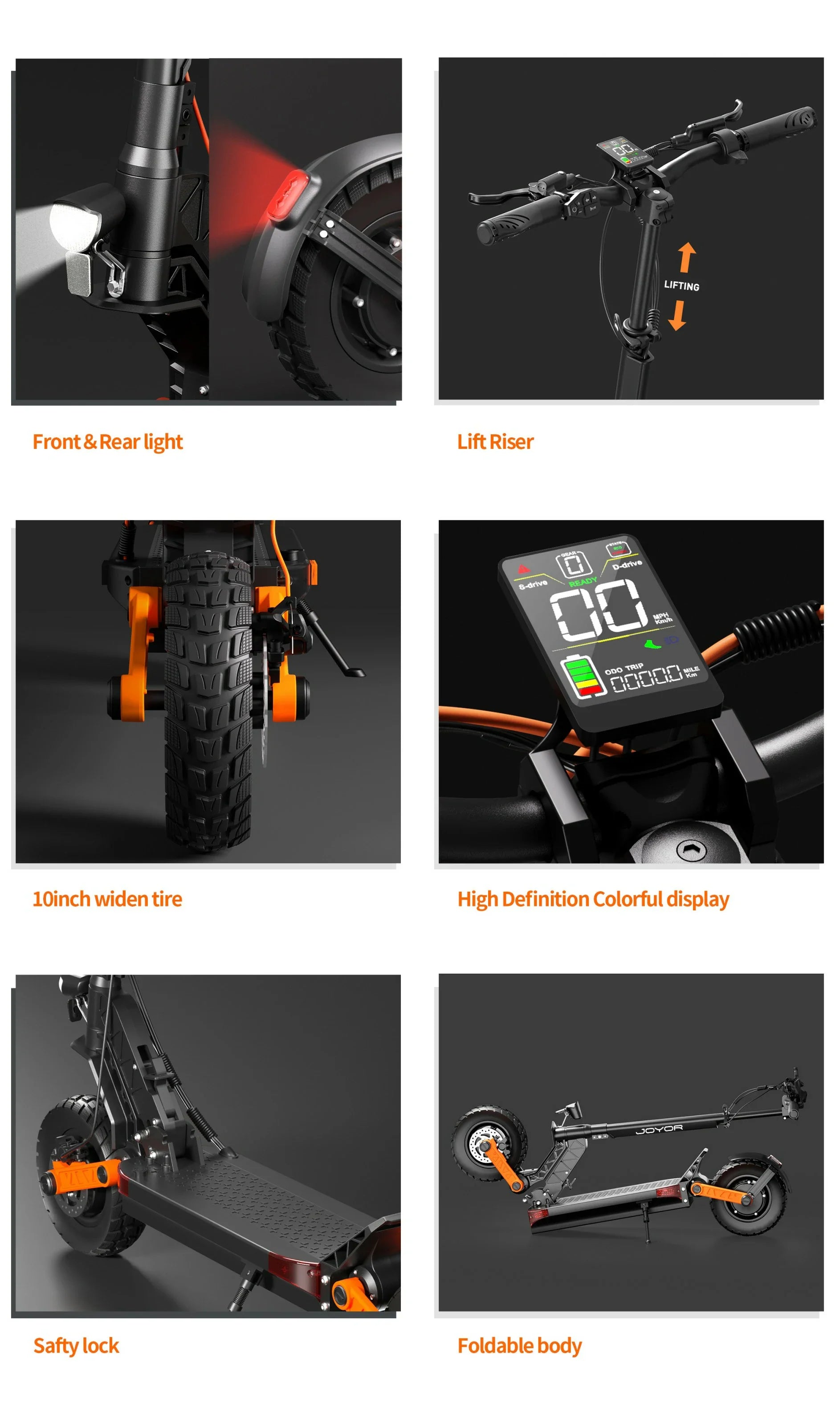 JOYOR S10-S-Z 2000W Dual Motor Off-Road E-Scooter