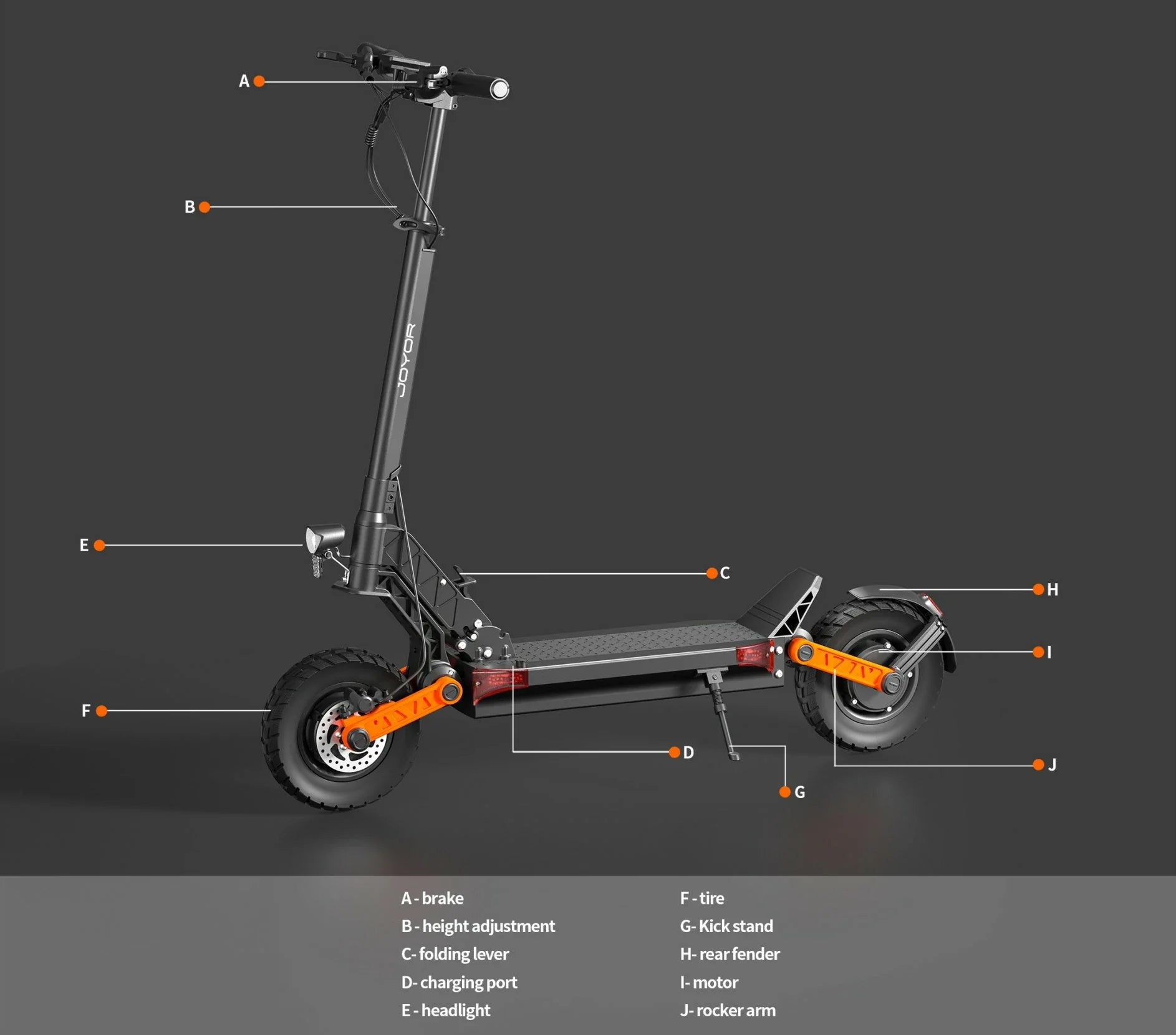 JOYOR S10-S-Z 2000W Dual Motor Off-Road E-Scooter