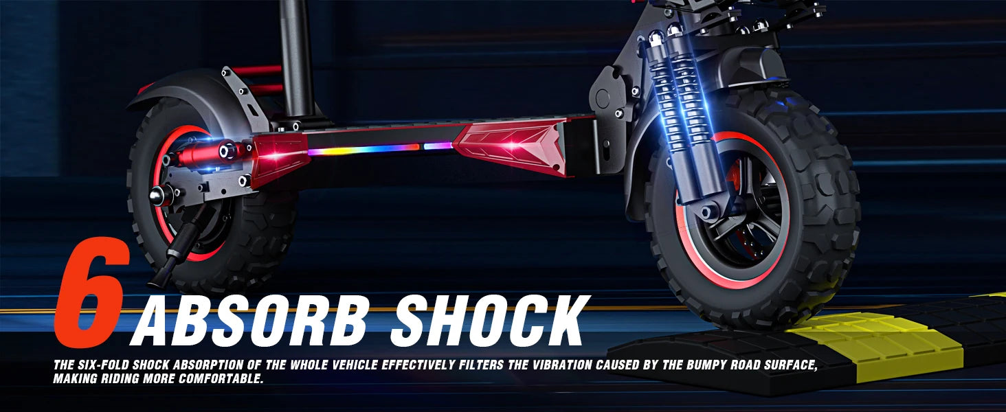 J11MAX 1200W Foldable Off-Road E-Scooter