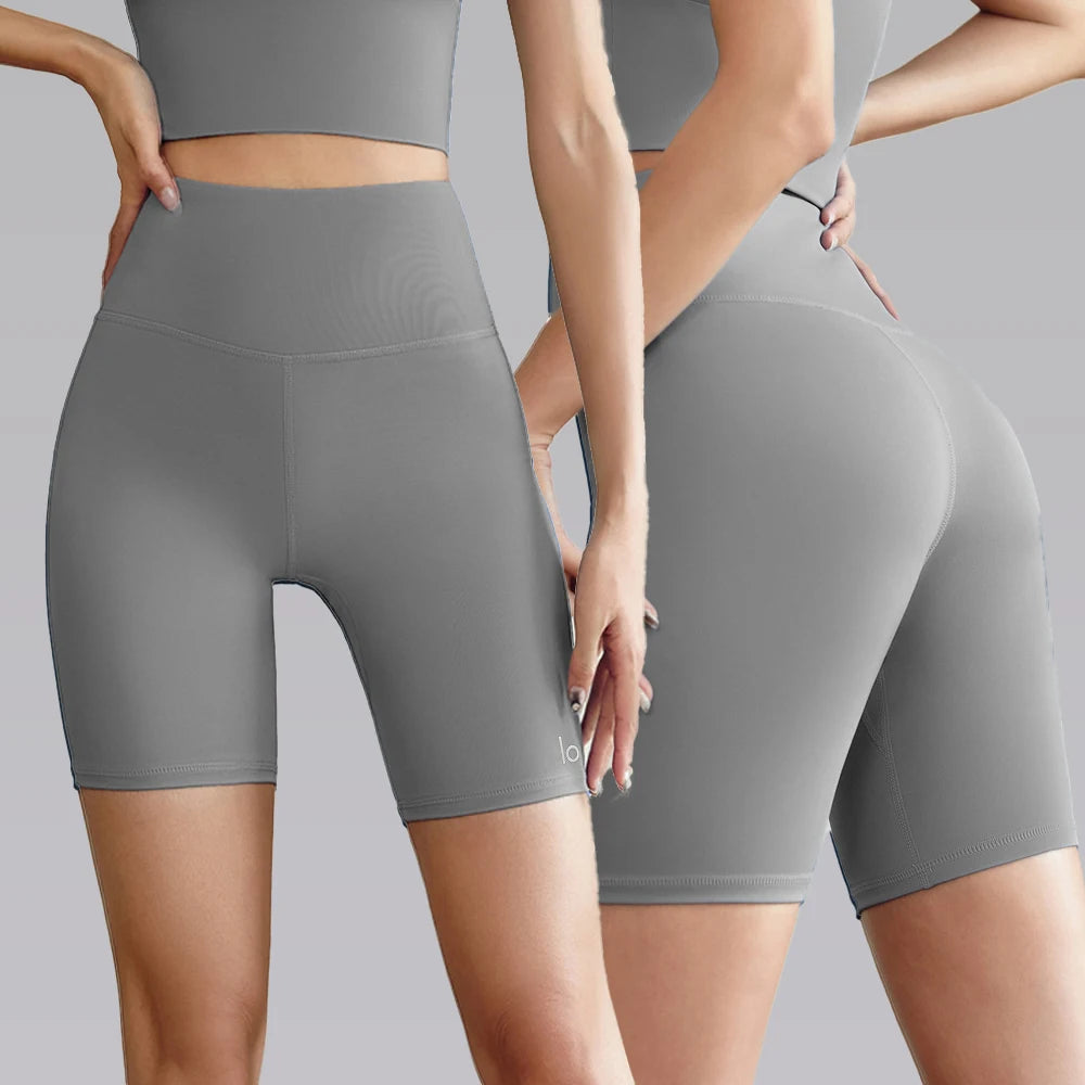High-Waist 5-Inch Yoga Shorts – Slimming Athletic Fit