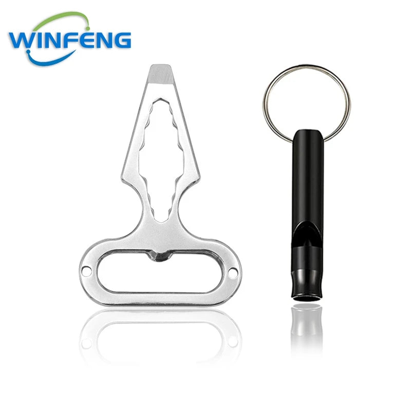 EDC Self-Defense Keychain Tool with Bottle Opener & Wrench
