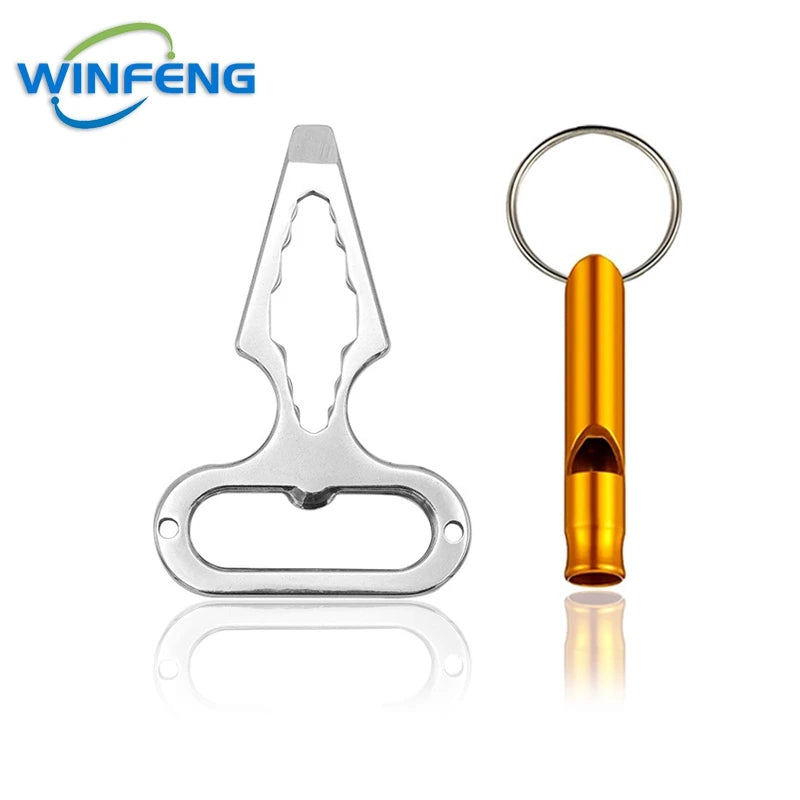 EDC Self-Defense Keychain Tool with Bottle Opener & Wrench