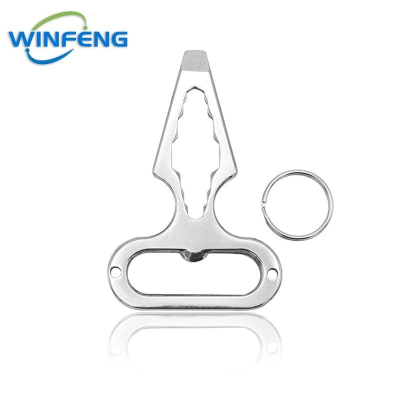 EDC Self-Defense Keychain Tool with Bottle Opener & Wrench
