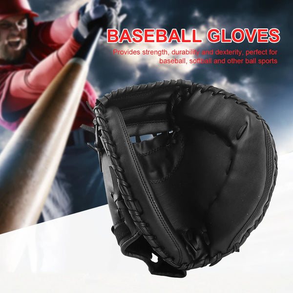Wear-Resistant PU Leather Baseball Mitt for Youth & Adults