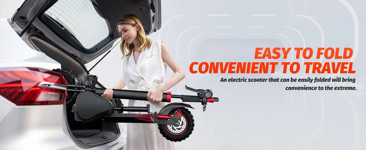 J11MAX 1200W Foldable Off-Road E-Scooter