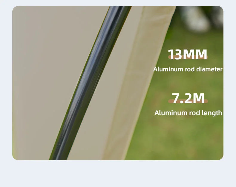 MOBI GARDEN Camping Black Coating Tarp