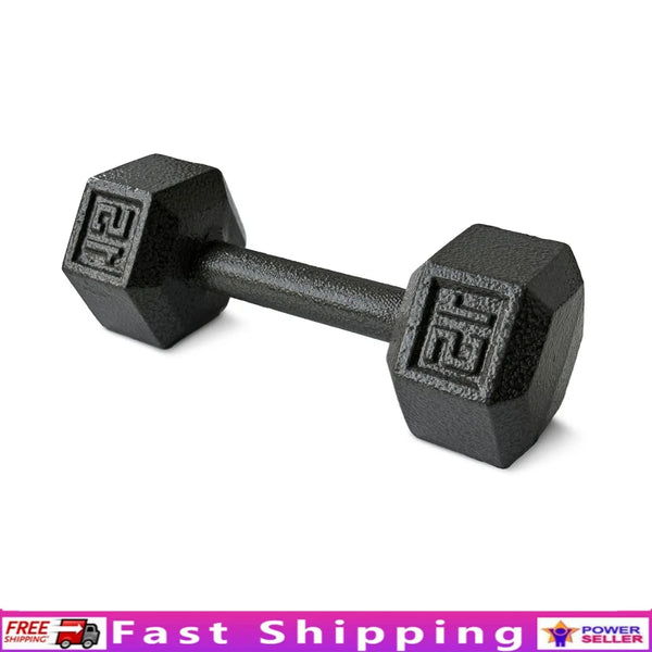 5 lb Cast Iron Dumbbell Pair for Strength Training