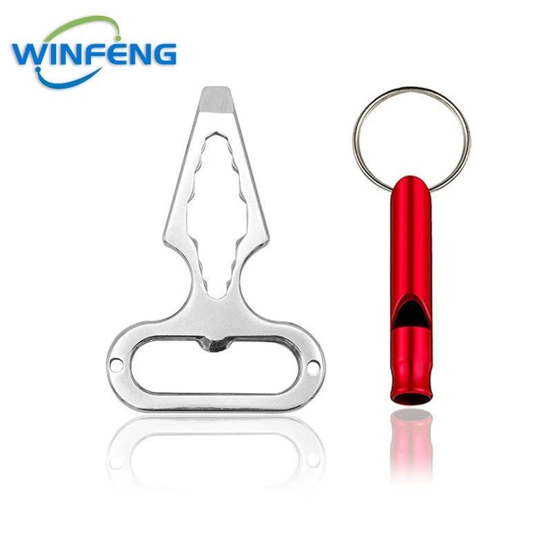 EDC Self-Defense Keychain Tool with Bottle Opener & Wrench