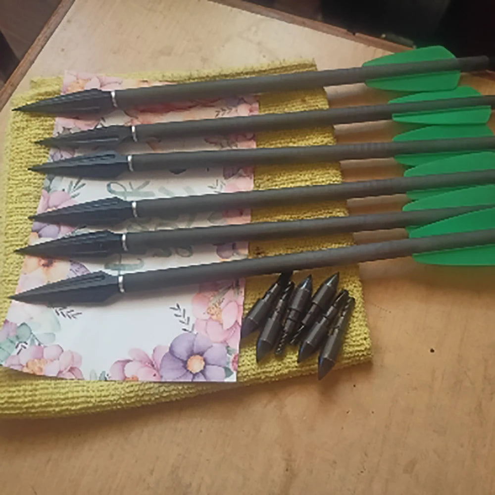 125/150gn High Carbon Steel Arrow Broadheads – 3/6/12pcs