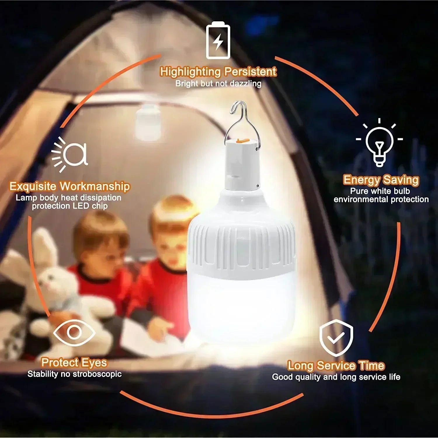 60W USB Rechargeable LED Lantern