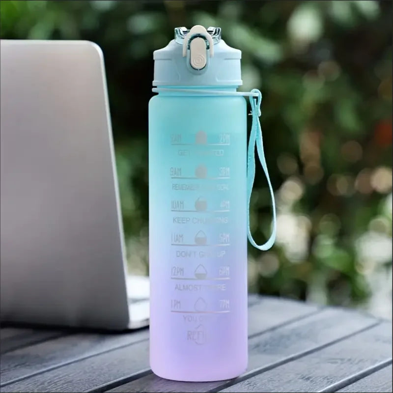 700ml Sports Water Bottle with Time Marker & Lid