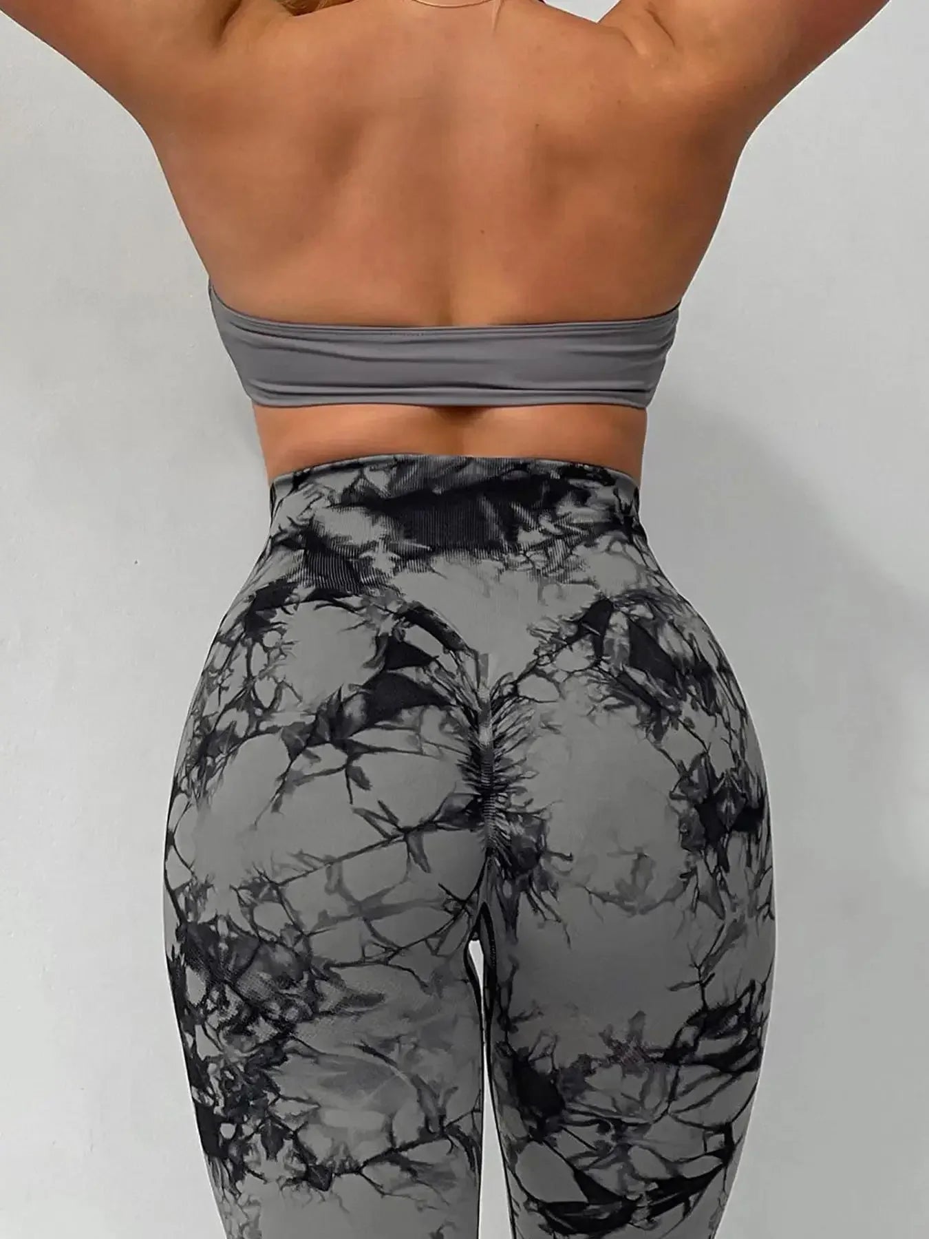 Tie-Dye Seamless High-Waist Yoga Pants – Peach Butt Fit
