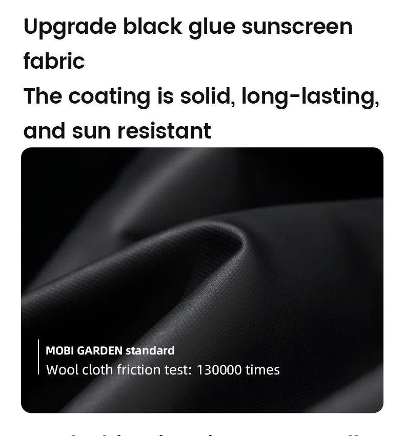 MOBI GARDEN Camping Black Coating Tarp