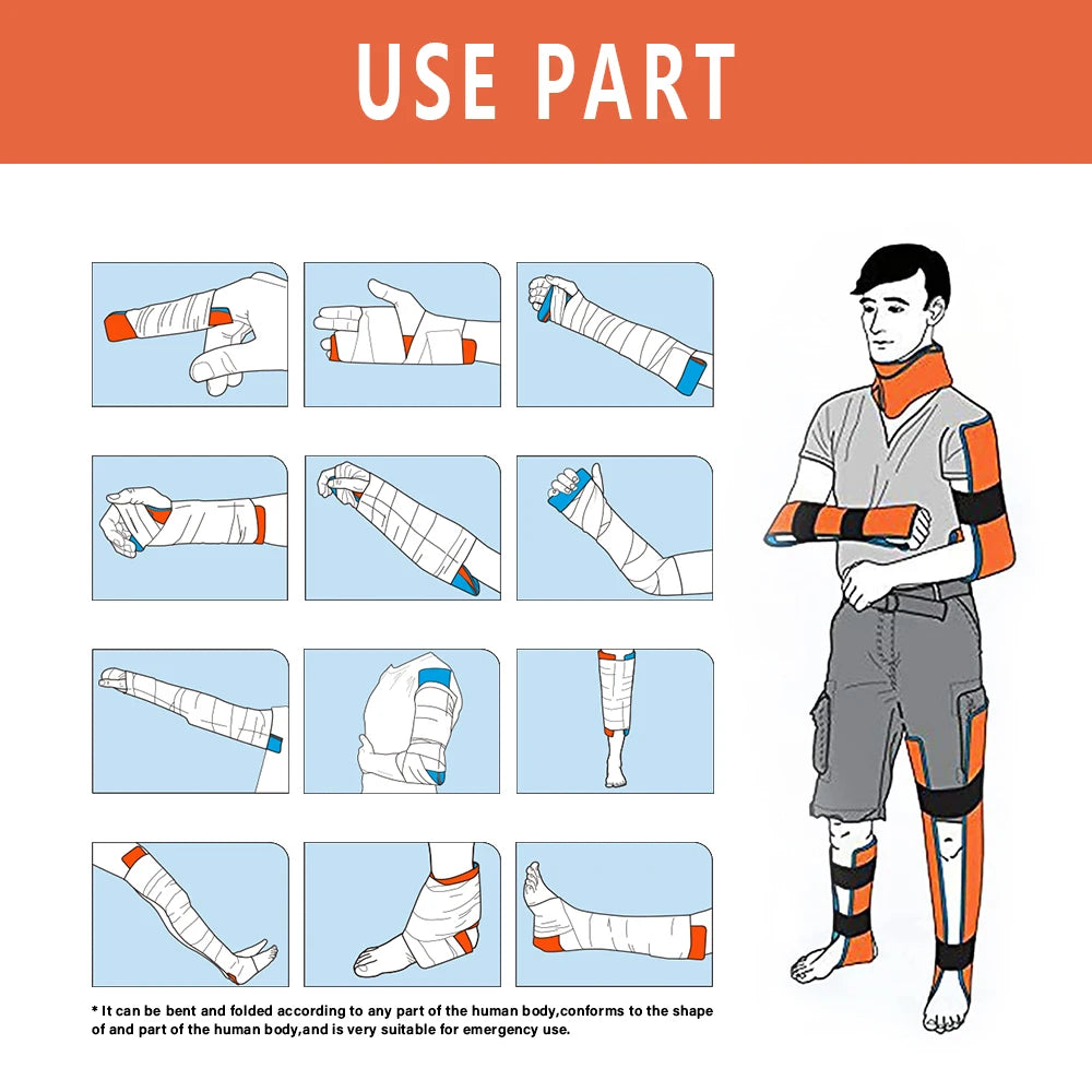 Universal Aluminum Splint Roll – Medical Survival Polymer Emergency Fixation