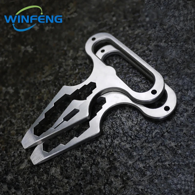 EDC Self-Defense Keychain Tool with Bottle Opener & Wrench