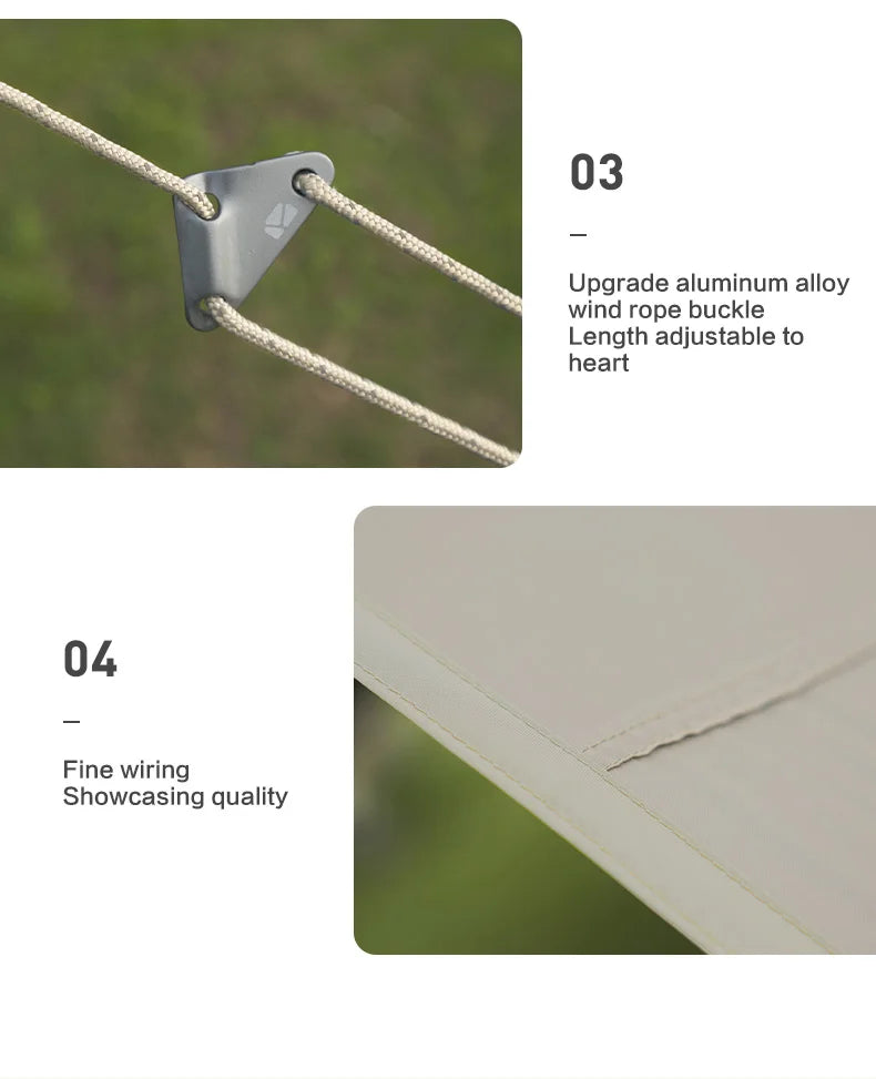 MOBI GARDEN Camping Black Coating Tarp