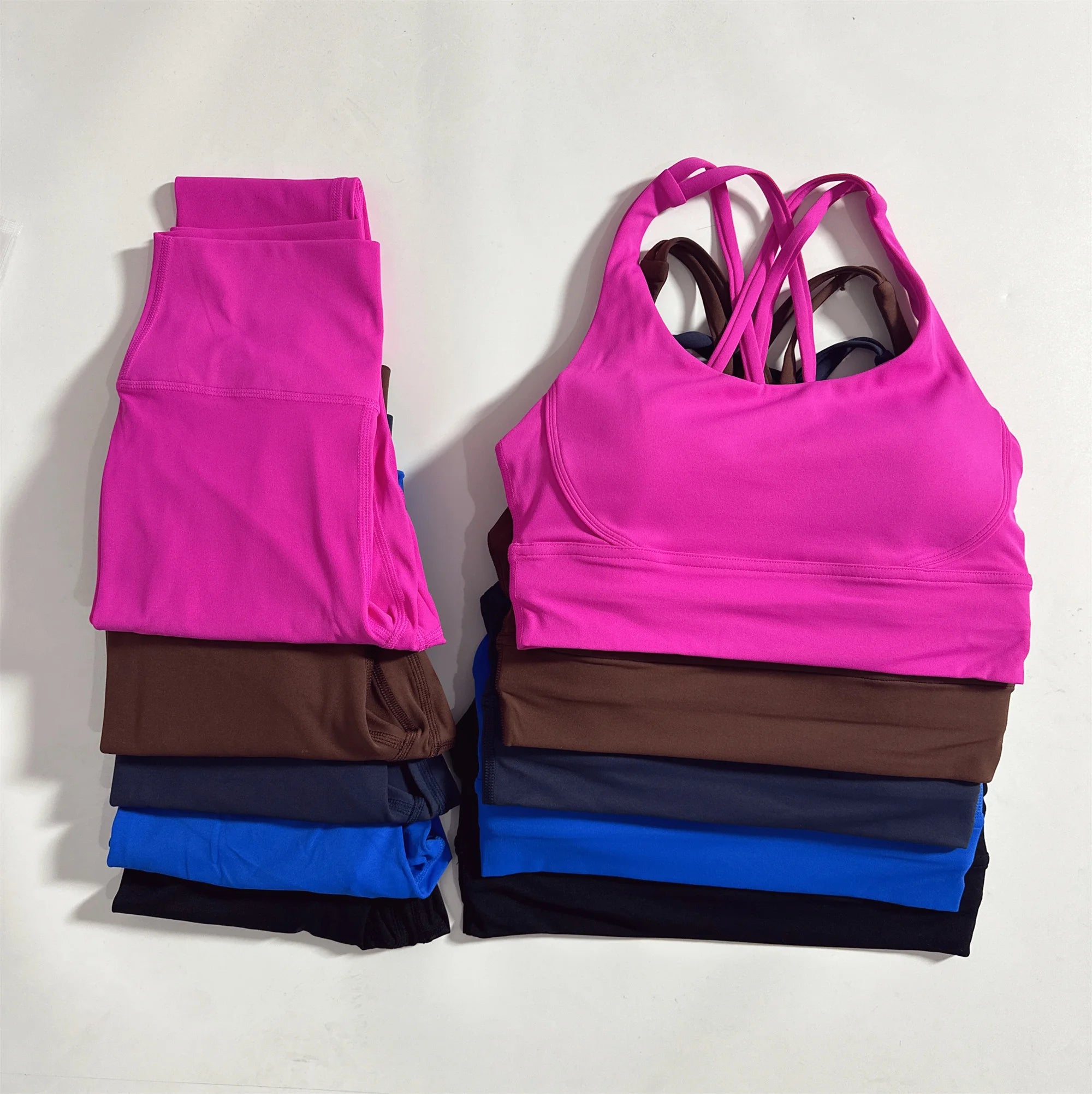 Women’s 2PC Solid Color Compression Yoga Set –