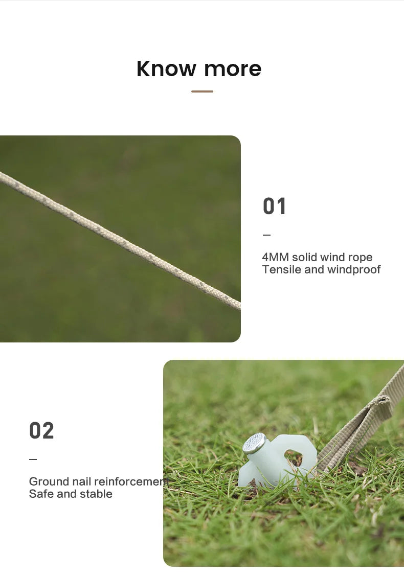 MOBI GARDEN Camping Black Coating Tarp