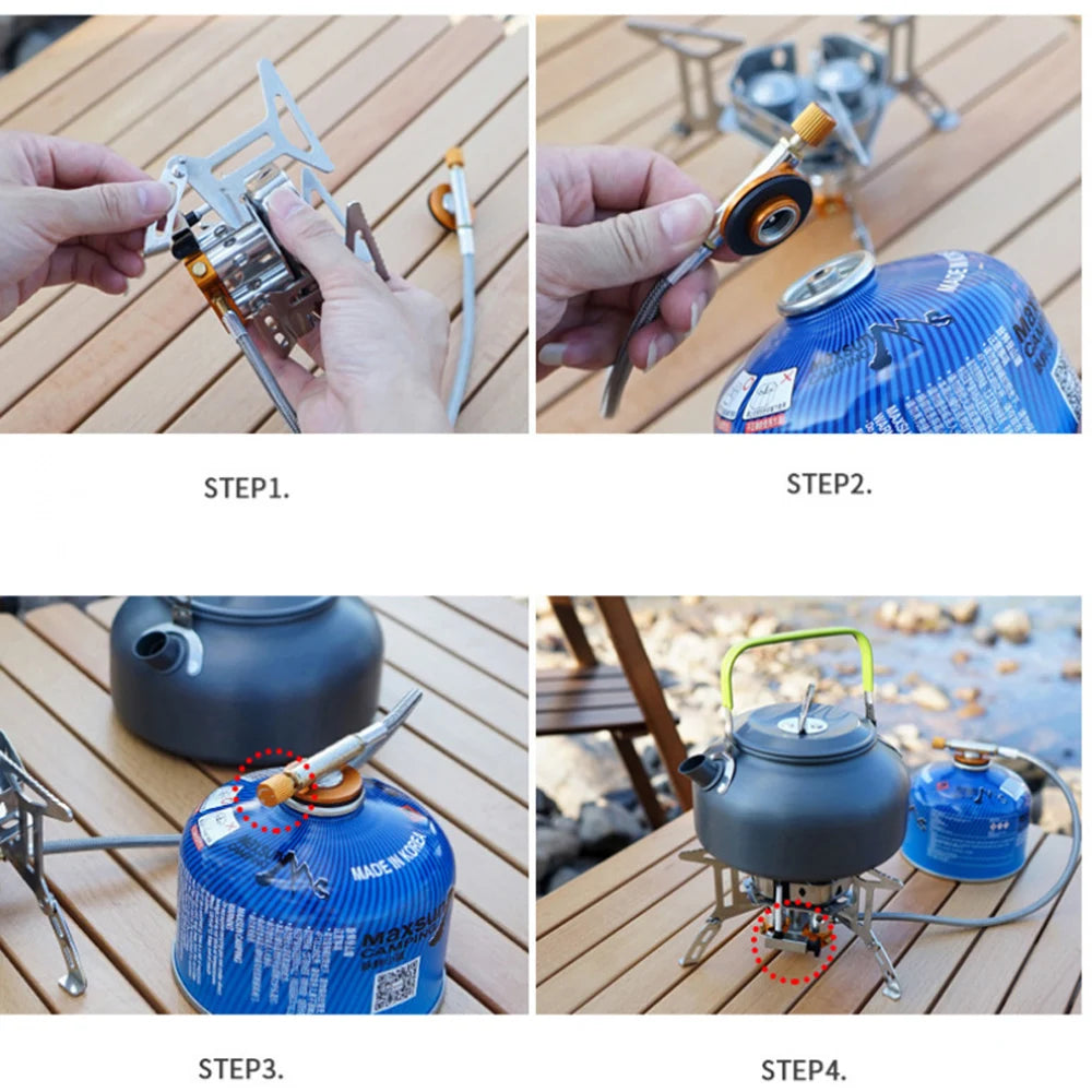 TARKA 3-Head Folding Gas Stove