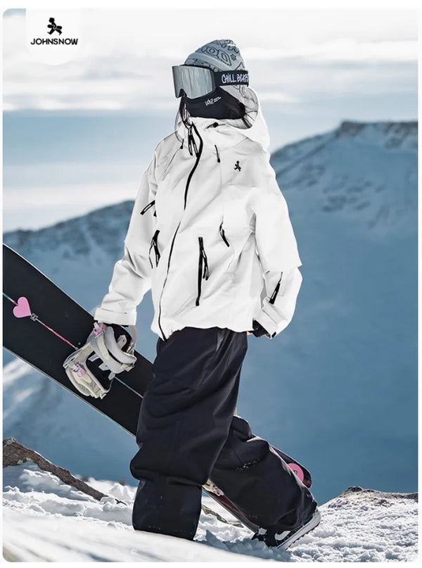 John Snow Waterproof Ski Jacket & Pants Set for Men and Women