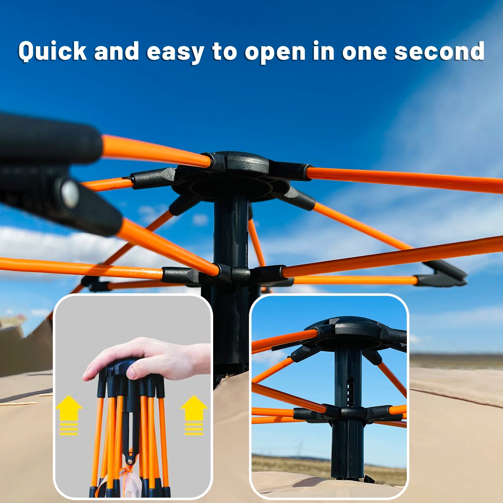 Automatic Quick-Open 4-Person Outdoor Tent