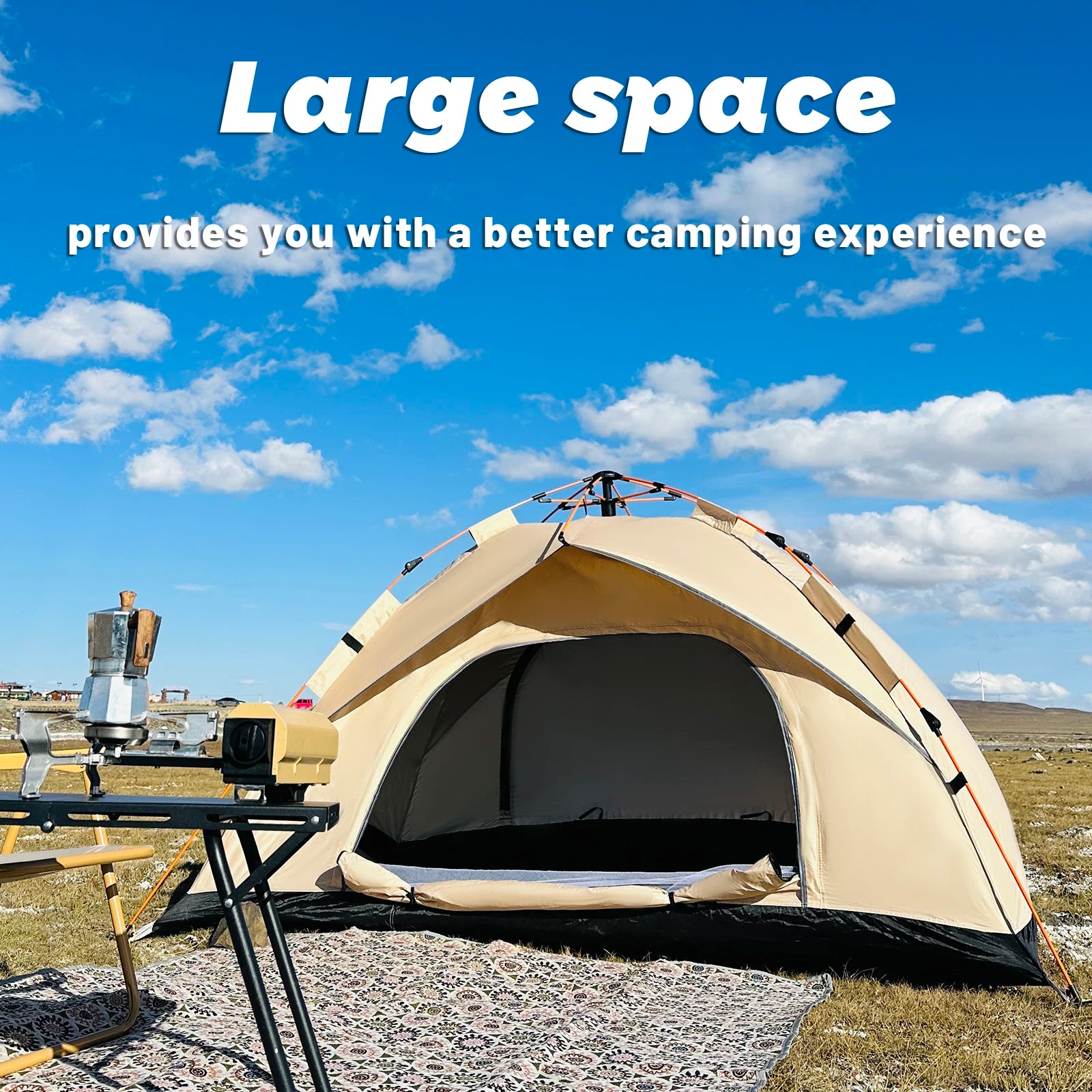 Automatic Quick-Open 4-Person Outdoor Tent