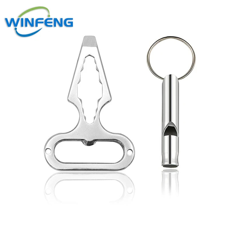 EDC Self-Defense Keychain Tool with Bottle Opener & Wrench