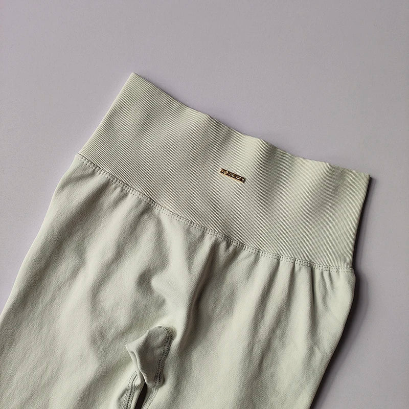 Seamless Hip-Lifting V-Neck Yoga Set – Quick Dry Workout Outfit