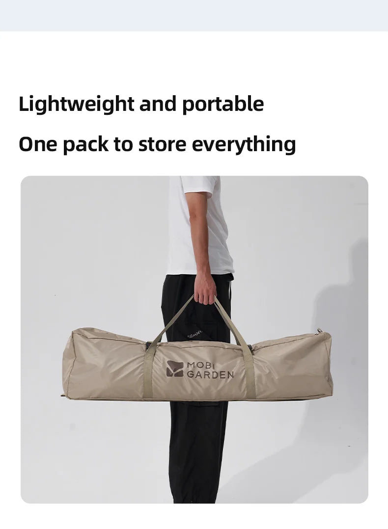 MOBI GARDEN Camping Black Coating Tarp