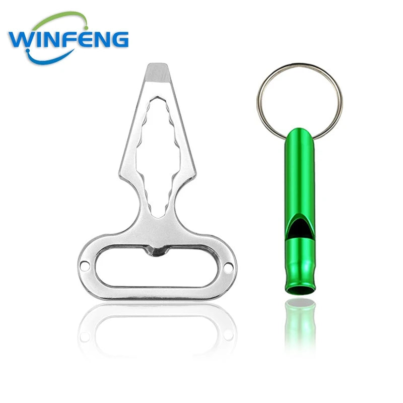 EDC Self-Defense Keychain Tool with Bottle Opener & Wrench