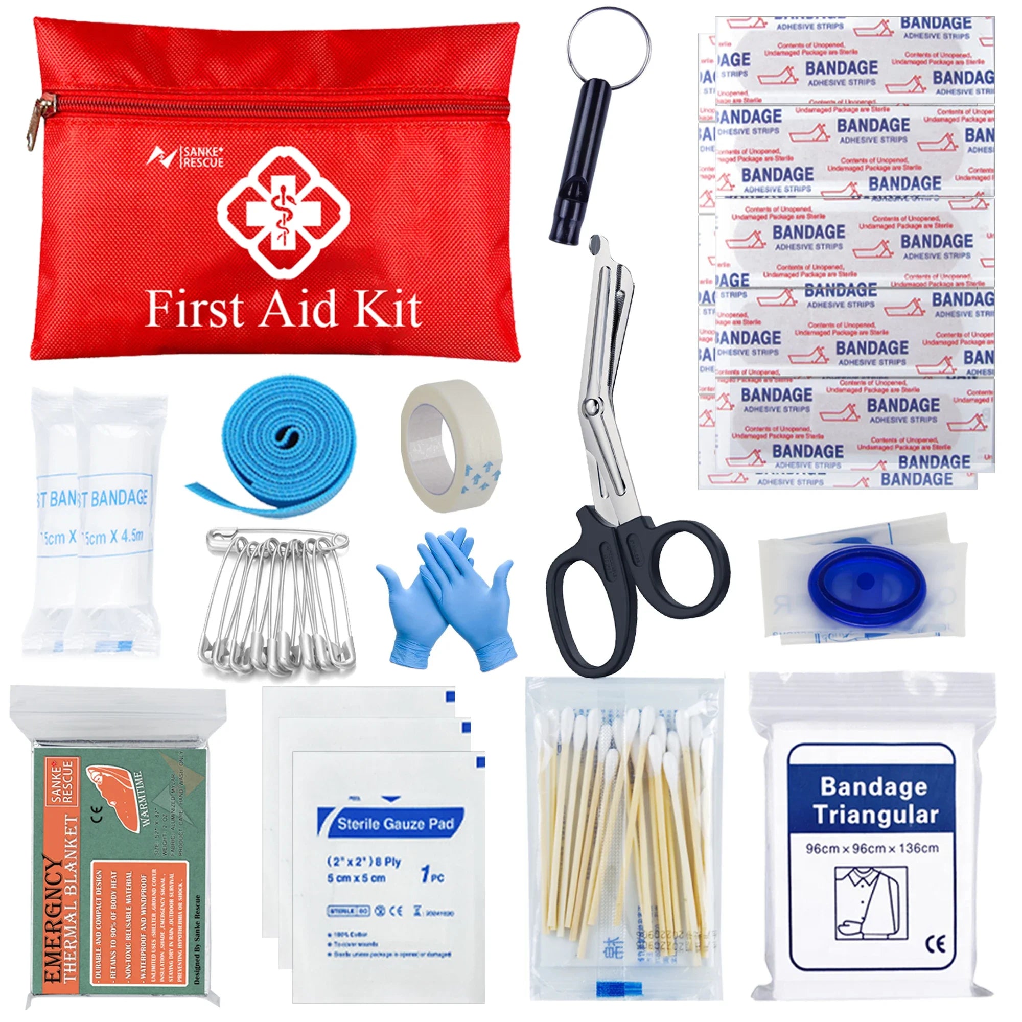 Survival Full Set First Aid Kit – Molle Outdoor Emergency Trauma Bag