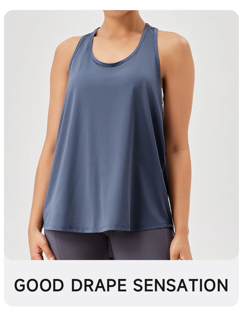 Women's Quick-Dry Yoga Tank Top – Sleeveless Fitness Workout Shirt