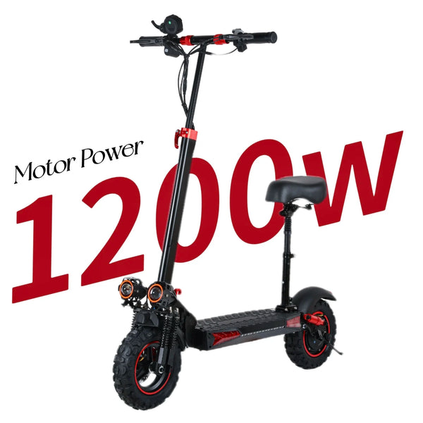 J11MAX 1200W Foldable Off-Road E-Scooter