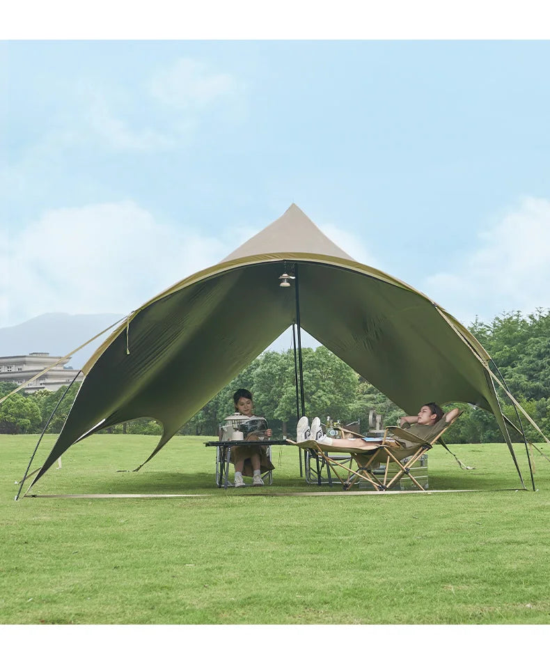 MOBI GARDEN Camping Black Coating Tarp