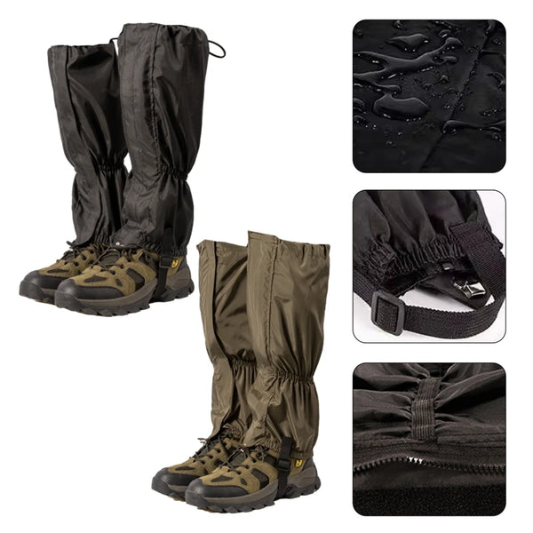 Waterproof Outdoor Leg Gaiters – Hiking & Ski Protection