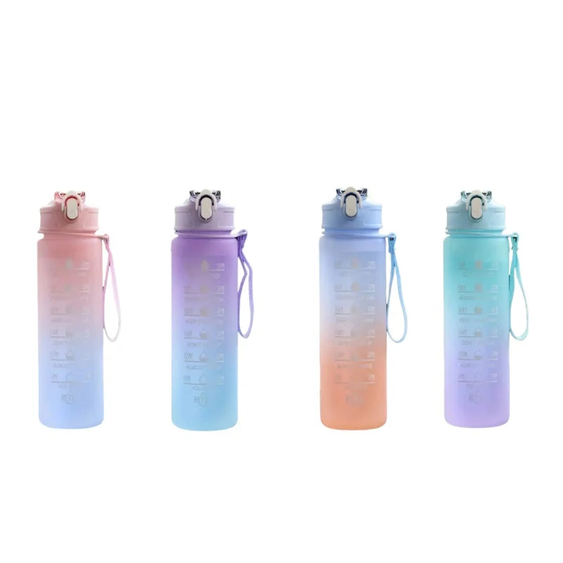 700ml Sports Water Bottle with Time Marker & Lid
