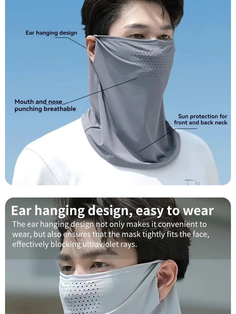 UV Protection Scarf Face Mask for Women