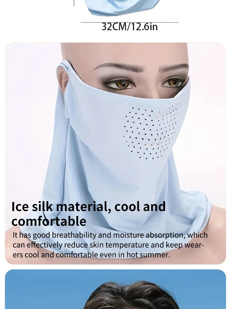 UV Protection Scarf Face Mask for Women