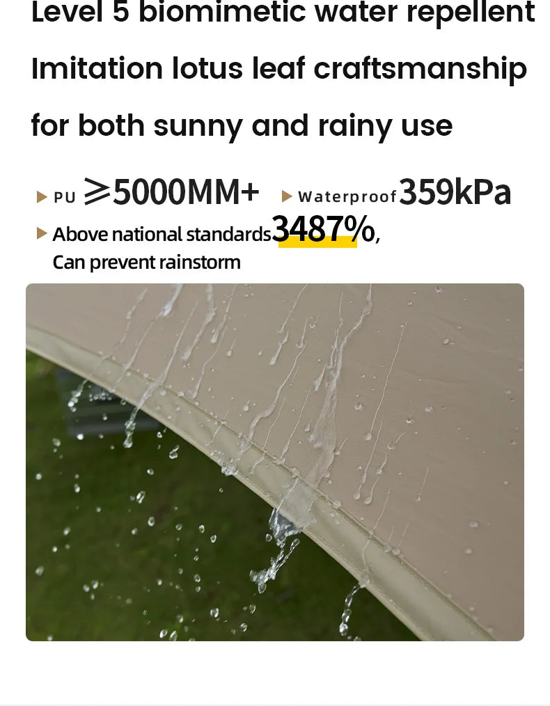 MOBI GARDEN Camping Black Coating Tarp