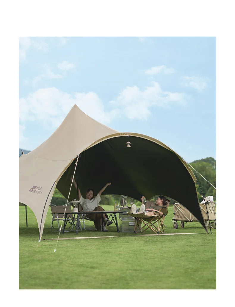 MOBI GARDEN Camping Black Coating Tarp