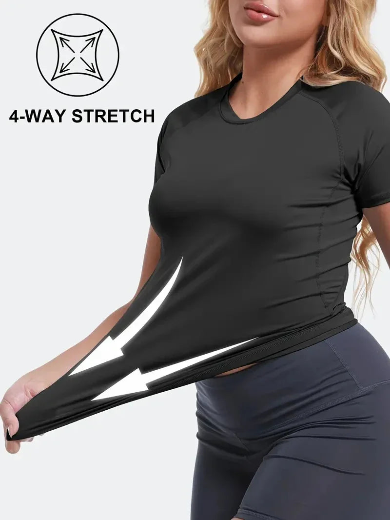 Women’s Short Sleeve Compression Workout Shirt