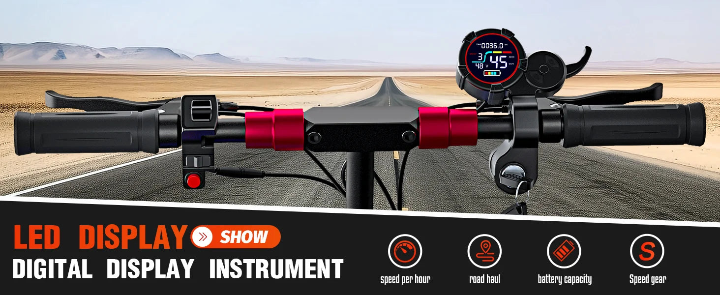 J11MAX 1200W Foldable Off-Road E-Scooter